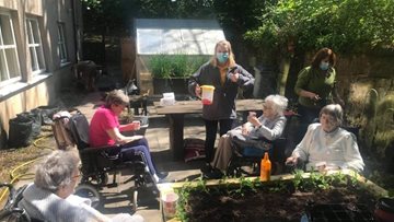 Garden renovations at Glasgow care home